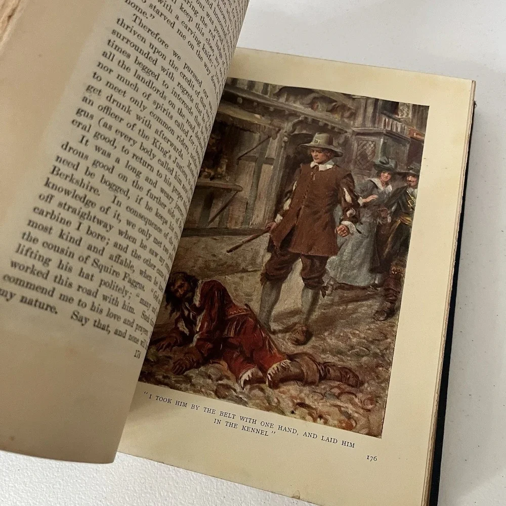 1928 Lorna Doone Book hardback coffee table gorgeous illustrations blue